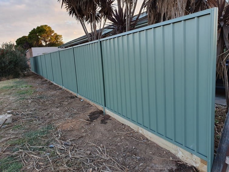 Colorbond fence